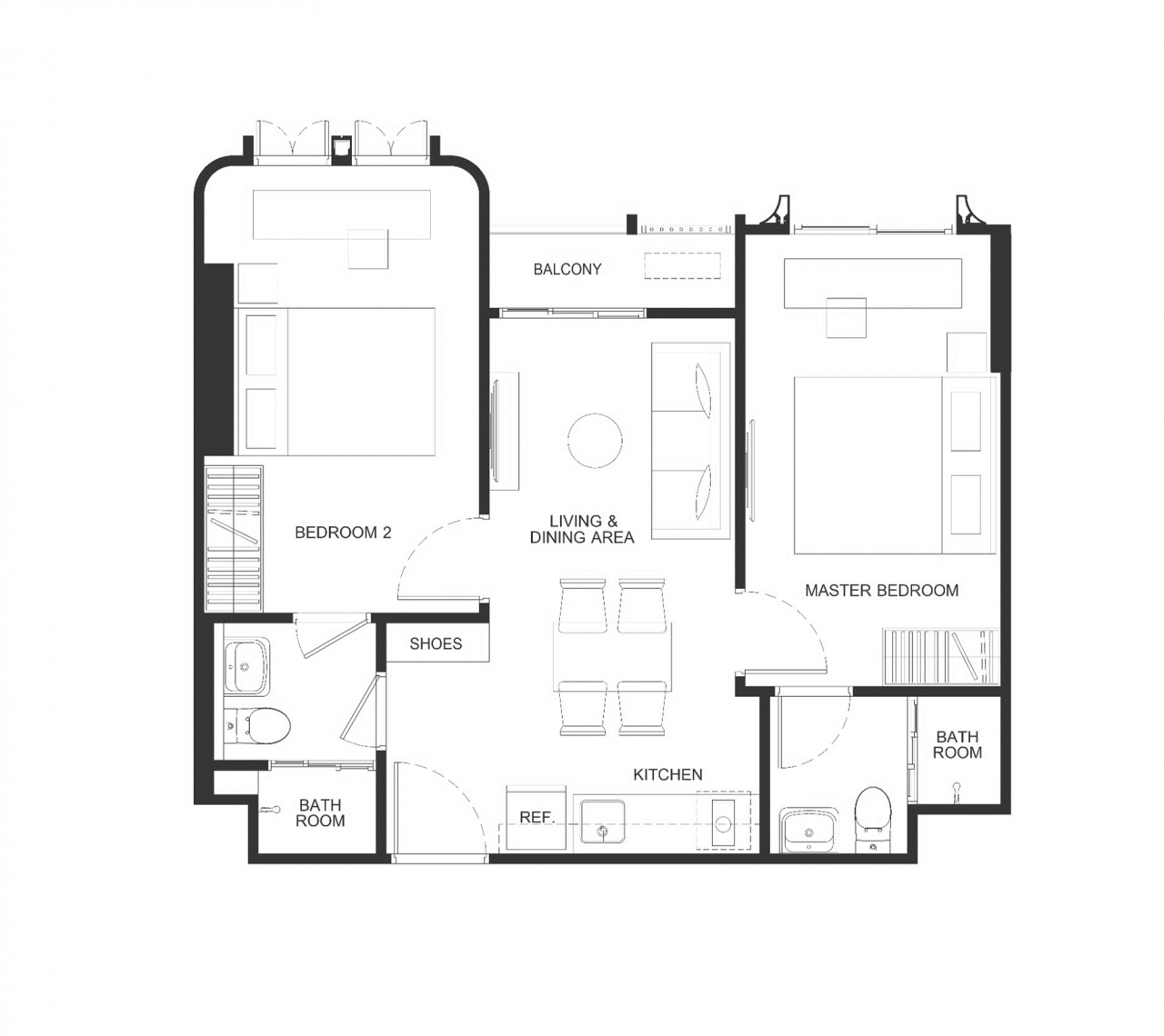 Апартаменты на Пхукете, Таиланд, 52 м² - фото 8