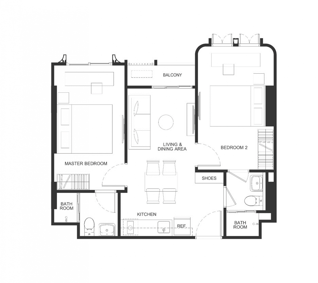 Апартаменты на Пхукете, Таиланд, 51 м² - фото 8