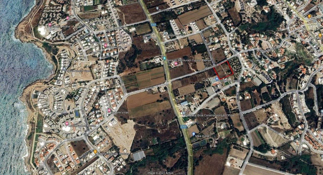 Земля в Пафосе, Кипр, 4 741 м2 - фото 1