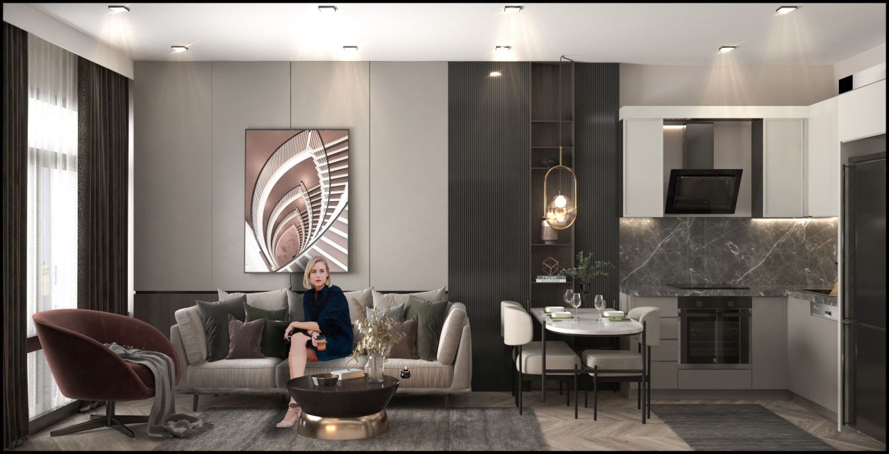 Квартира в Мерсине, Турция, 56 м² - фото 4