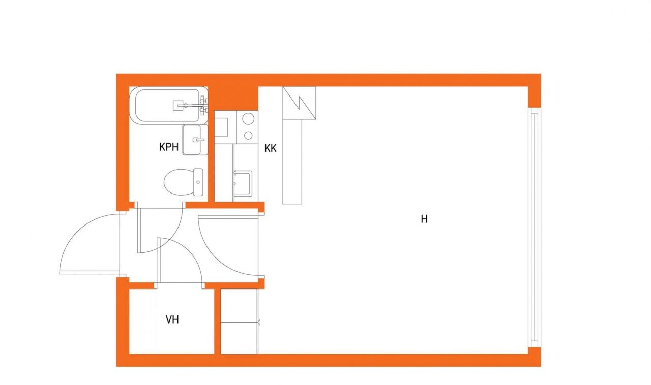 Квартира в Кеми, Финляндия, 27 м² - фото 2