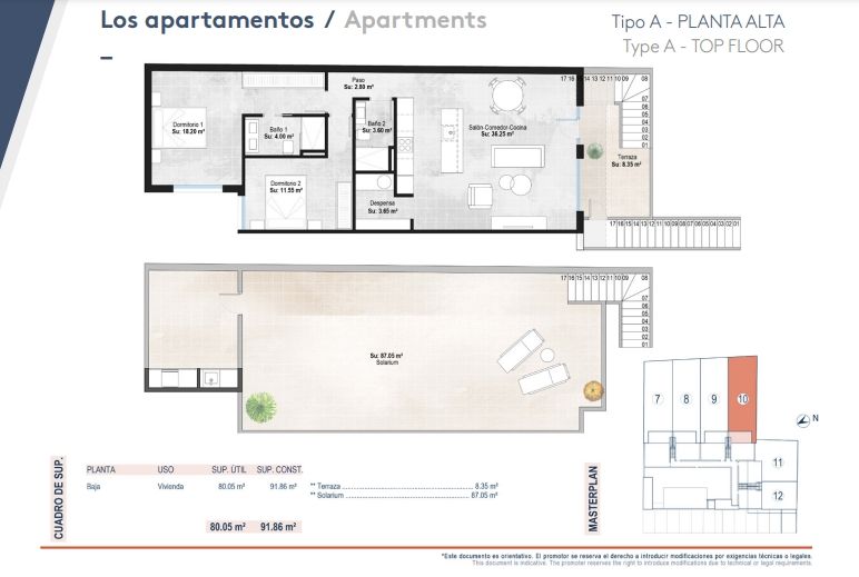 Апартаменты в Сан-Педро-дель-Пинатаре, Испания, 92 м² - фото 8