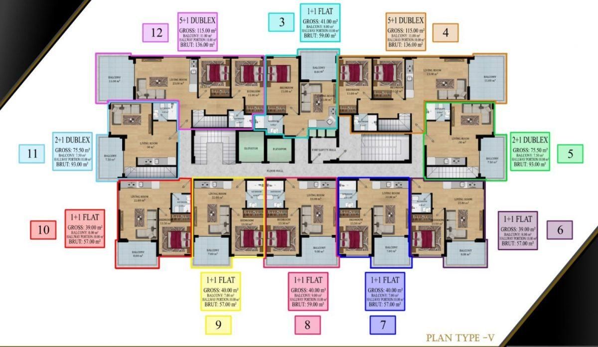 Квартира в Авсалларе, Турция, 92 м² - фото 8