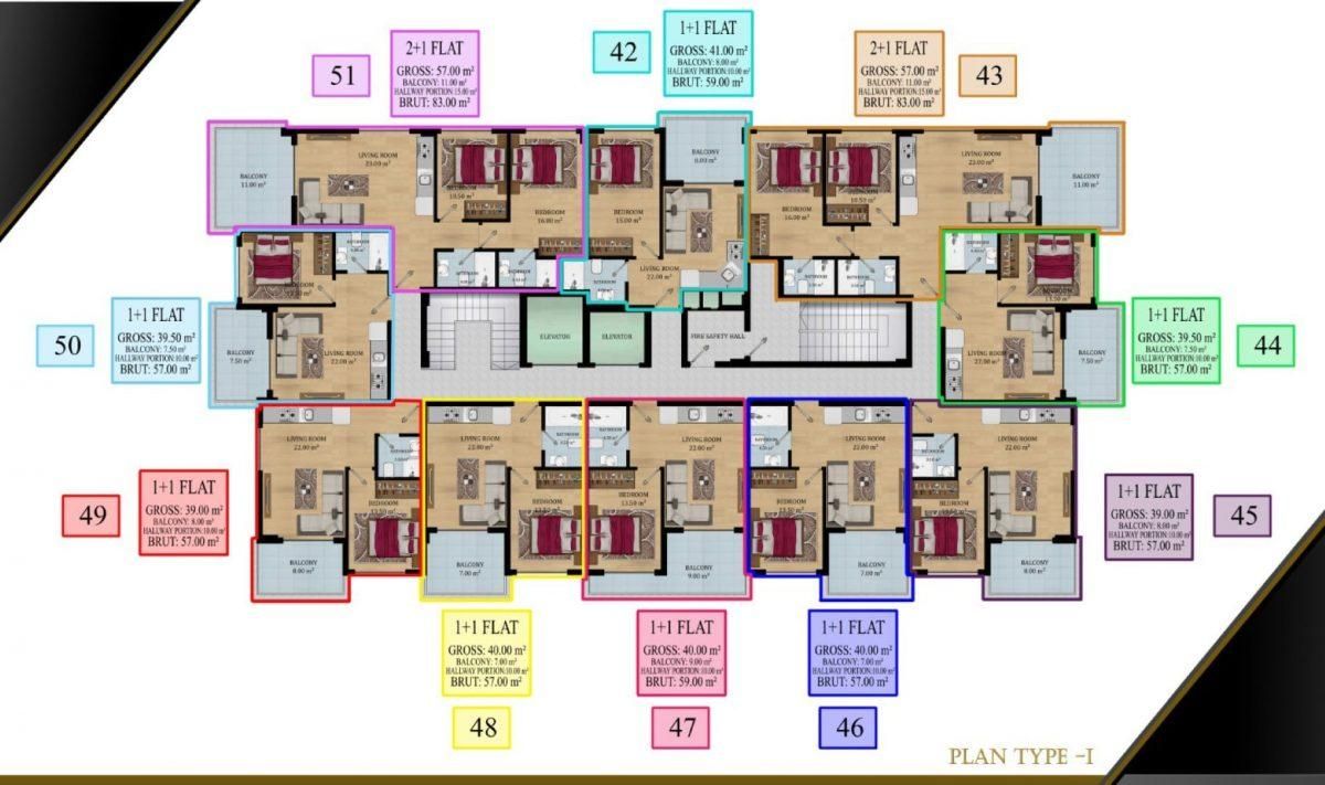 Квартира в Авсалларе, Турция, 92 м² - фото 10