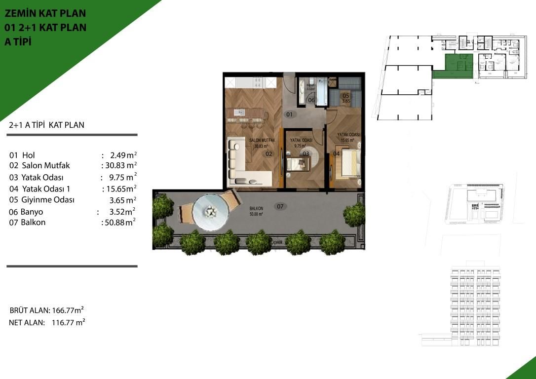 Квартира в Мерсине, Турция, 113 м² - фото 15
