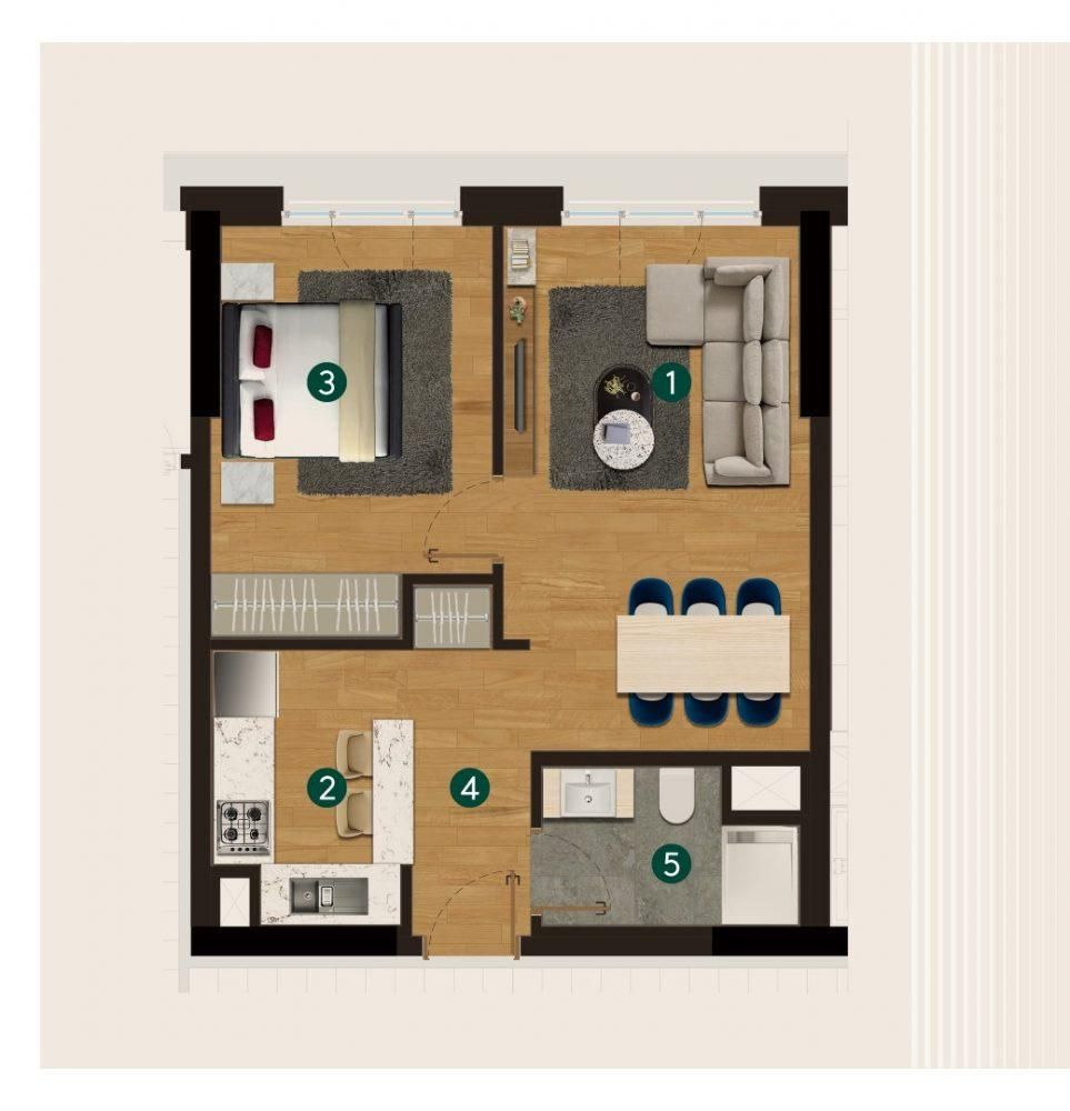 Квартира в Стамбуле, Турция, 74 м² - фото 17