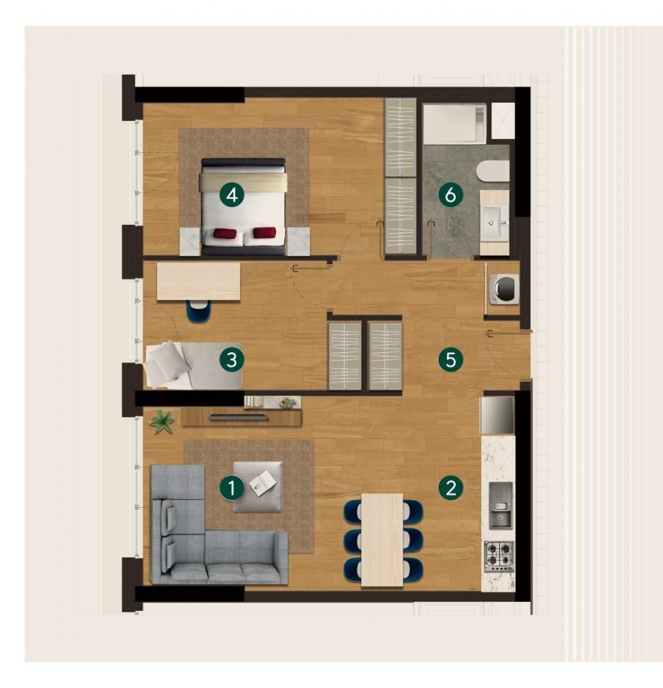 Квартира в Стамбуле, Турция, 74 м² - фото 18