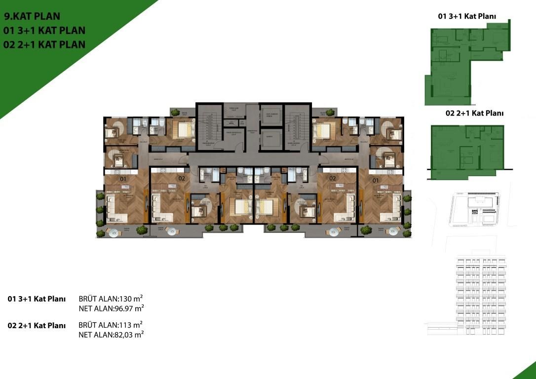 Квартира в Мерсине, Турция, 113 м² - фото 18