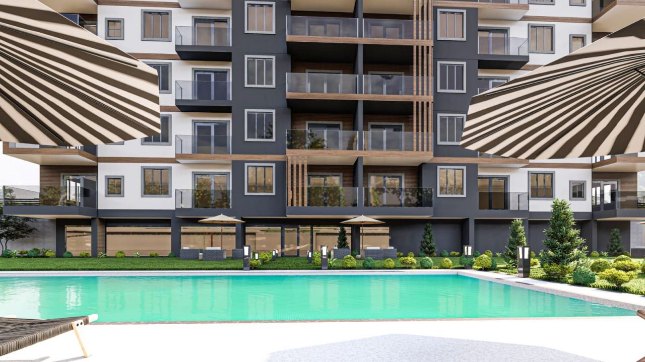 Квартира в Газипаше, Турция, 50 м² - фото 7