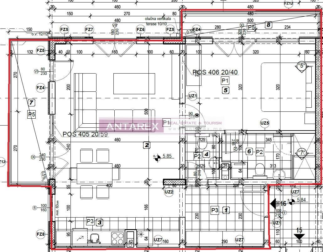 Апартаменты в Пржно, Черногория, 74 м² - фото 7