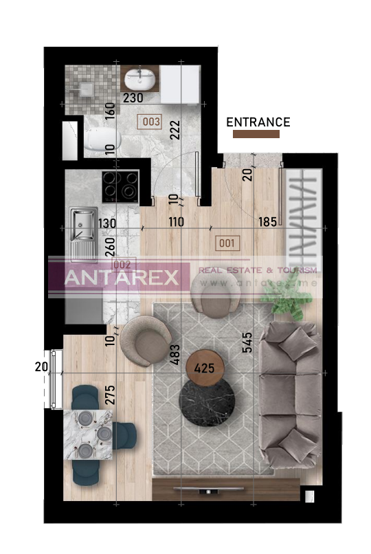 Апартаменты в Баре, Черногория, 34 м² - фото 7