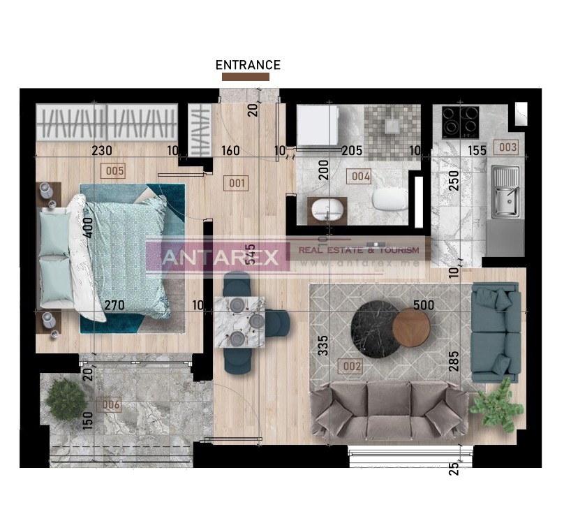 Апартаменты в Баре, Черногория, 34 м² - фото 10