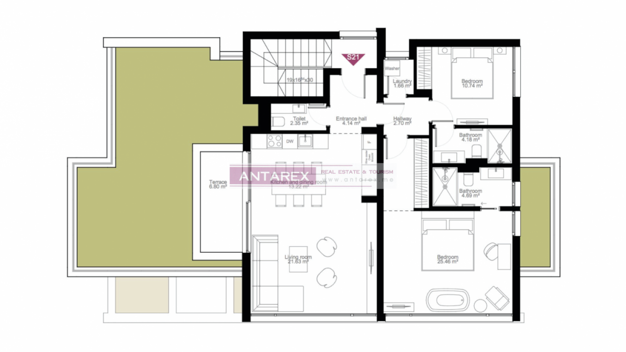 Апартаменты в Тивате, Черногория, 245 м² - фото 10