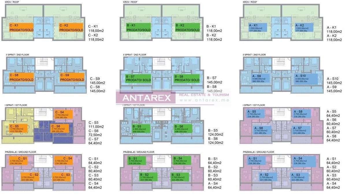 Апартаменты в Будве, Черногория, 60.4 м² - фото 14