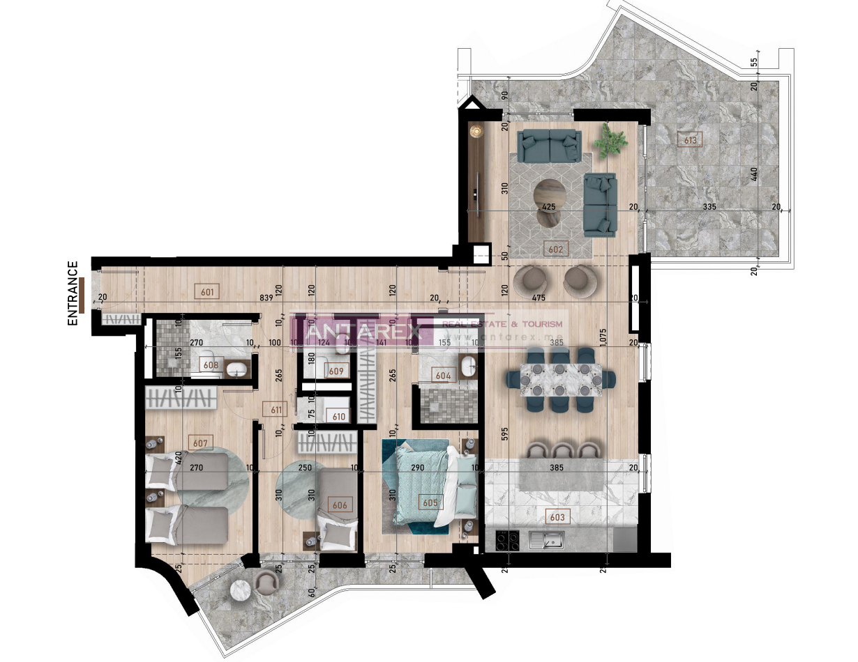 Апартаменты в Баре, Черногория, 34 м² - фото 14