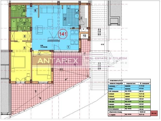 Апартаменты в Херцег-Нови, Черногория, 148.3 м² - фото 14