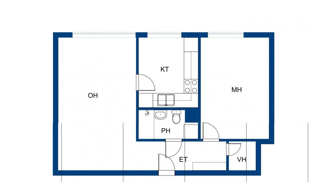 Квартира в Лиекса, Финляндия, 51 м² - фото 2