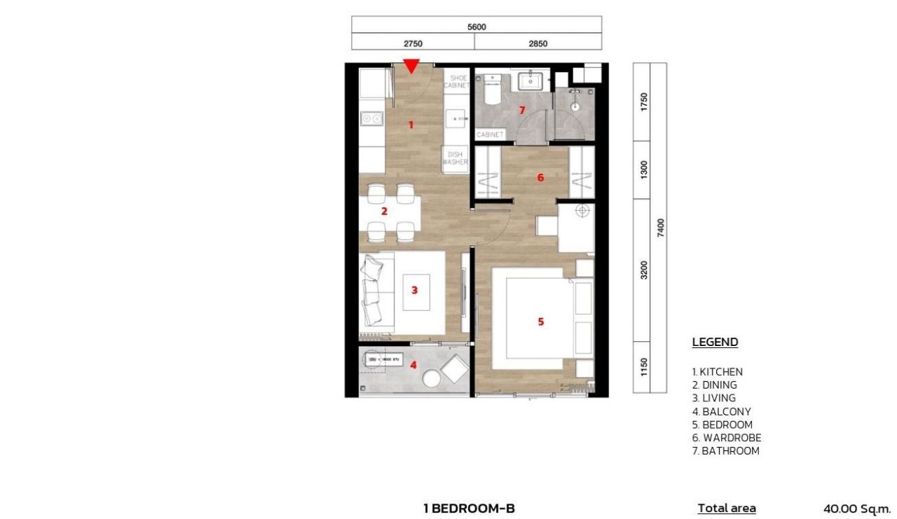 Апартаменты на Пхукете, Таиланд, 40 м² - фото 8