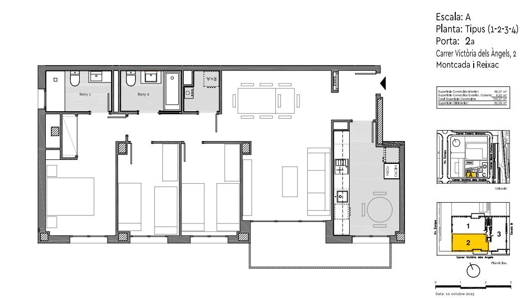 Квартира в Монкада-и-Решак, Испания, 104 м² - фото 8
