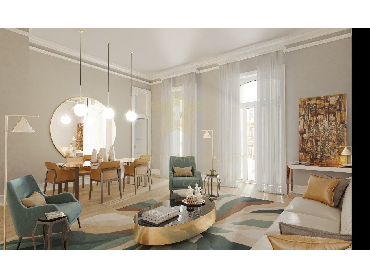 Апартаменты в Лиссабоне, Португалия, 223 м² - фото 2