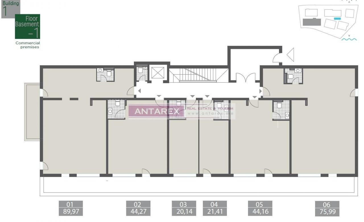 Апартаменты в Тивате, Черногория, 25 м² - фото 14