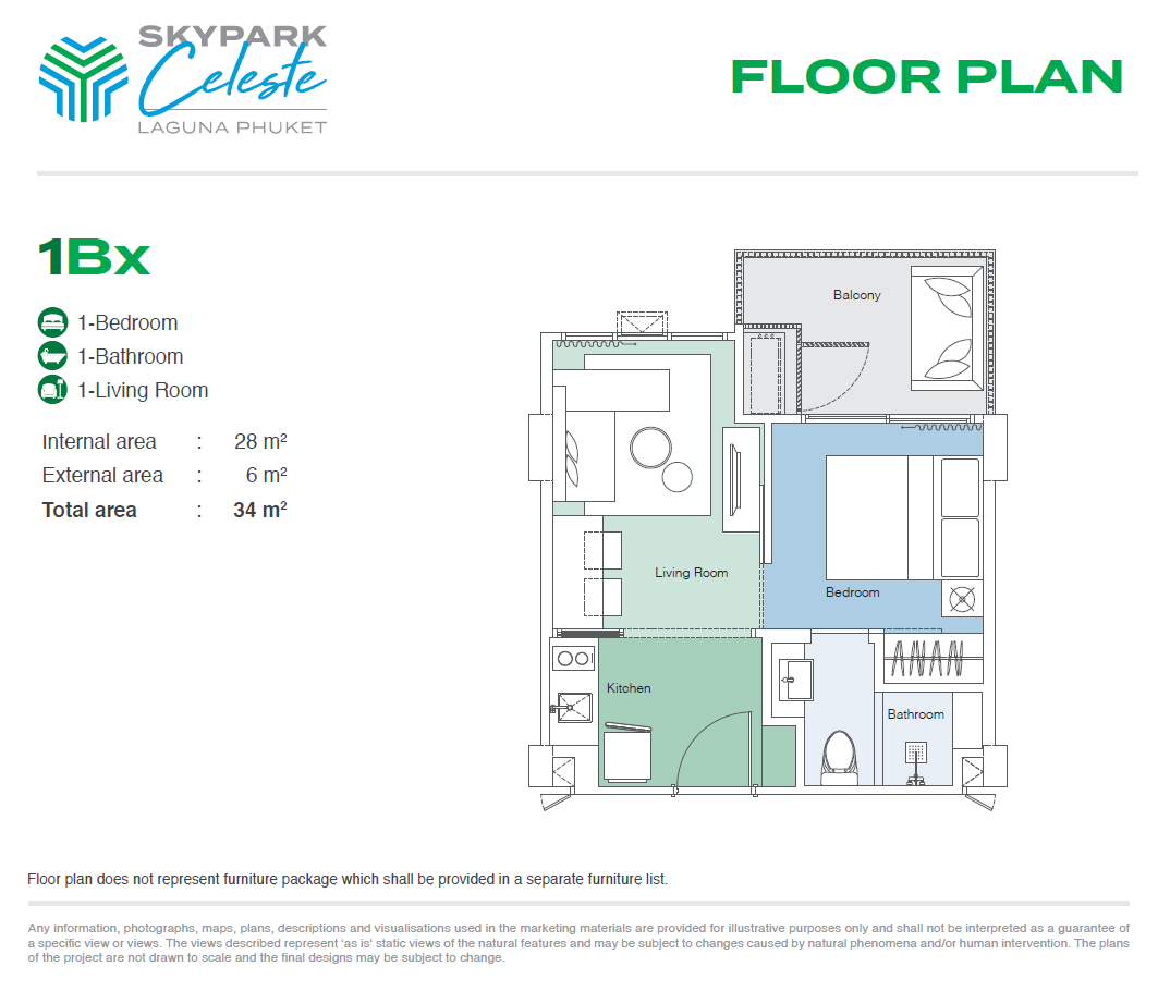 Апартаменты на Пхукете, Таиланд, 29 м² - фото 8