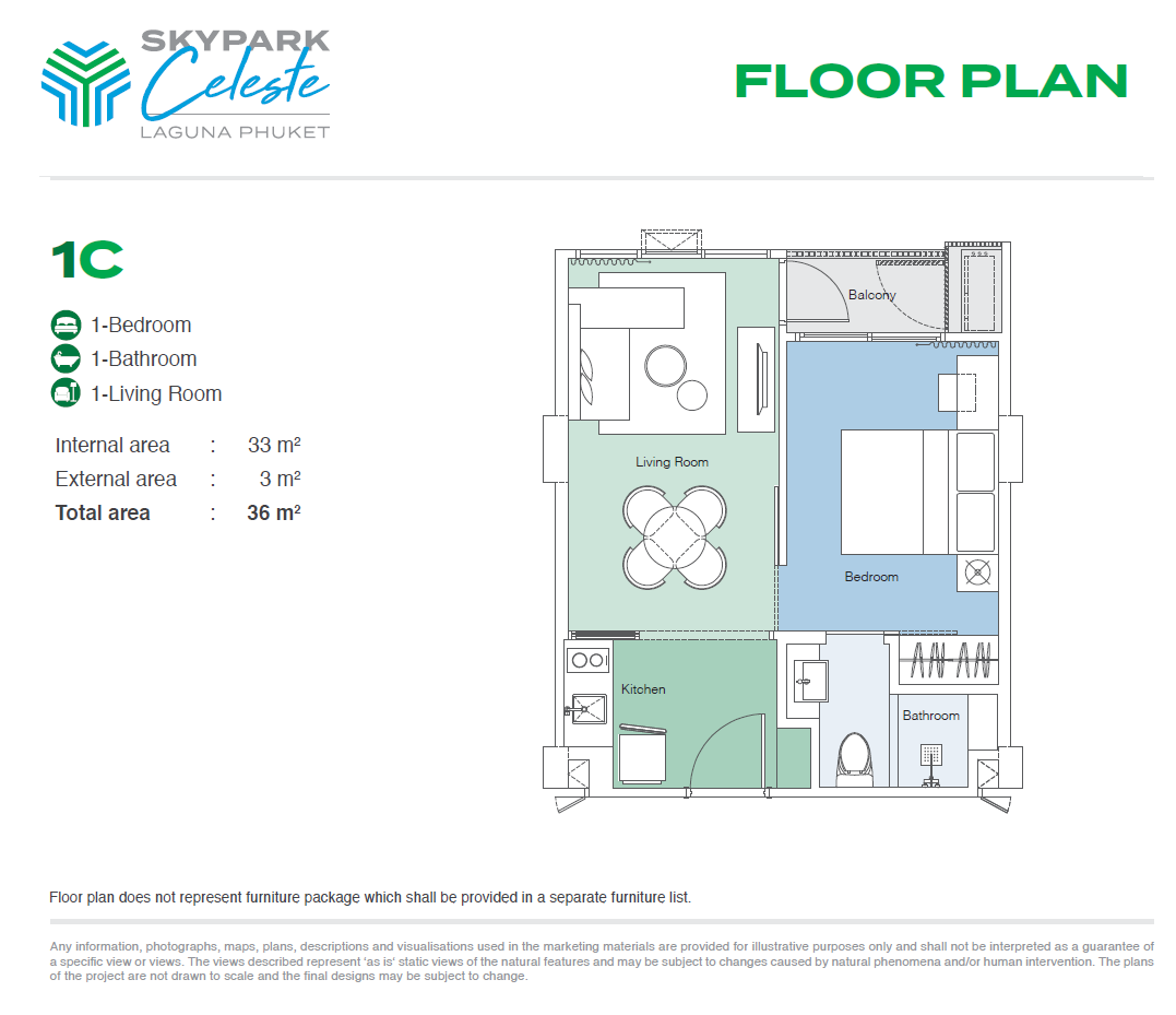 Апартаменты на Пхукете, Таиланд, 29 м² - фото 9