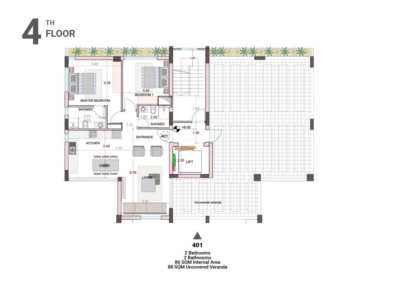 Квартира в Пафосе, Кипр, 123 м² - фото 9