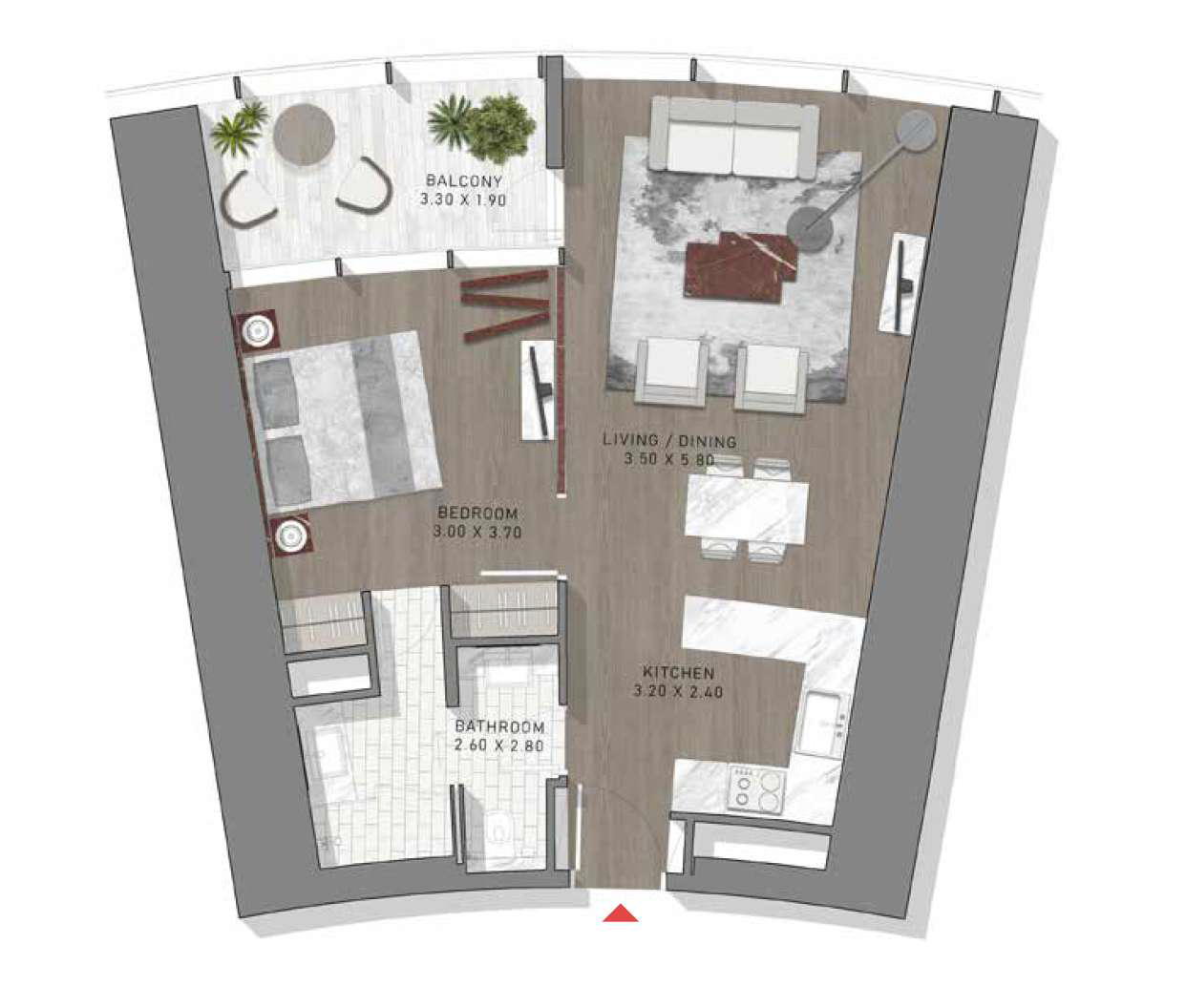 Апартаменты в Дубае, ОАЭ, 73 м² - фото 6