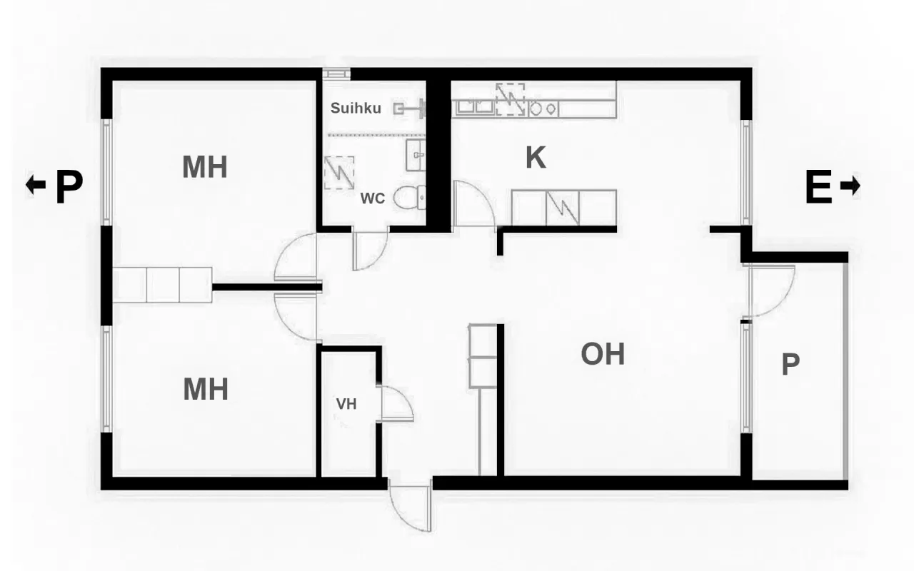 Квартира в Кемиярви, Финляндия, 73 м² - фото 2