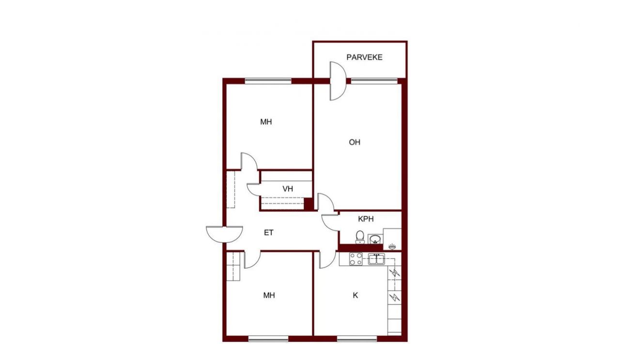 Квартира в Пори, Финляндия, 80 м² - фото 2
