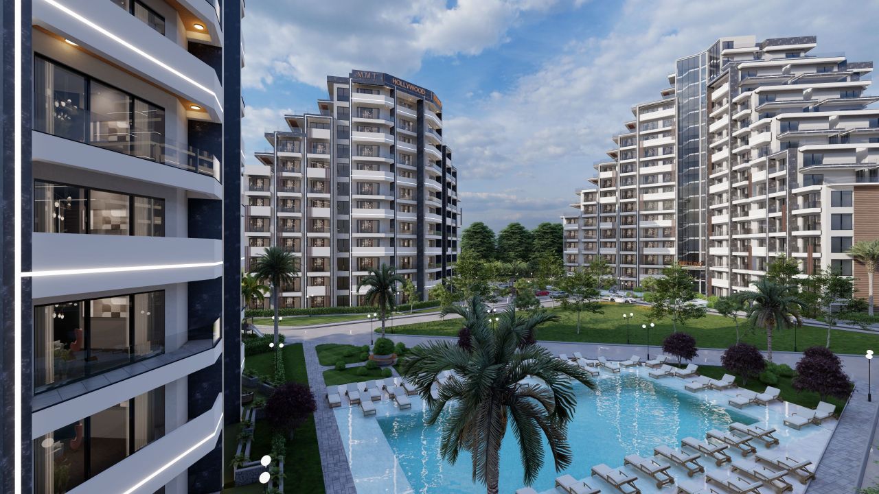 Купить квартиру в Гюзельюрте, Кипр - цена 2 109 292 рублей, 50 м², 1 ...