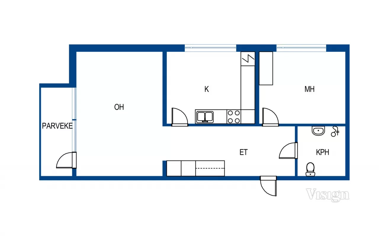 Квартира в Варкаусе, Финляндия, 54 м² - фото 2