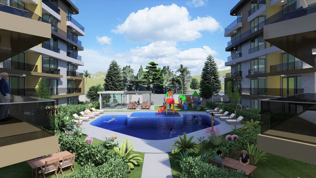 Квартира в Анталии, Турция, 60 м² - фото 14