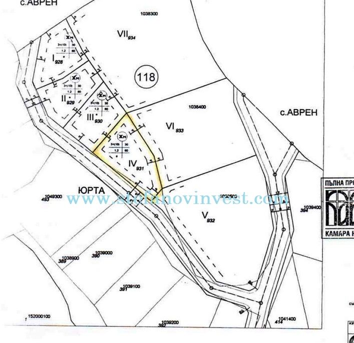 Земля в Аврене, Болгария, 1 100 м² - фото 2