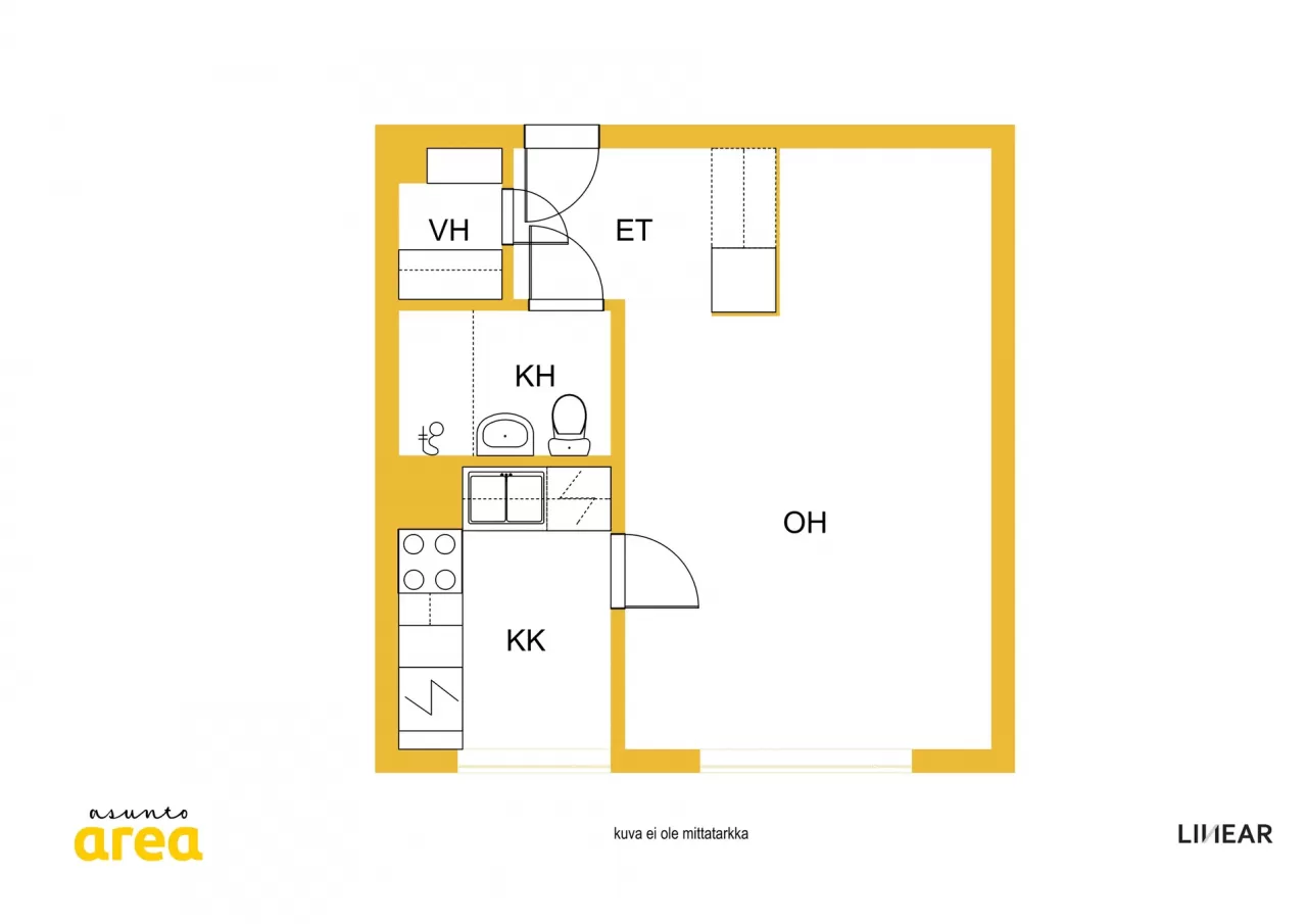 Квартира в Лахти, Финляндия, 33.5 м² - фото 2