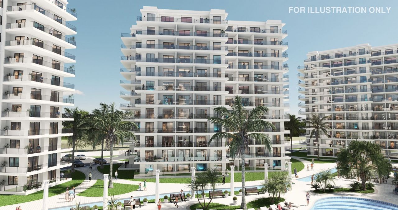 Апартаменты в Фамагусте, Кипр, 54 м² - фото 3