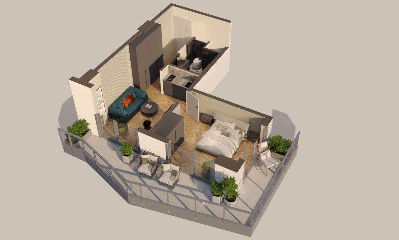 Апартаменты в Батуми, Грузия, 54 м² - фото 11