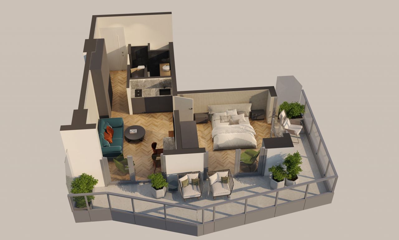 Апартаменты в Батуми, Грузия, 54 м² - фото 9