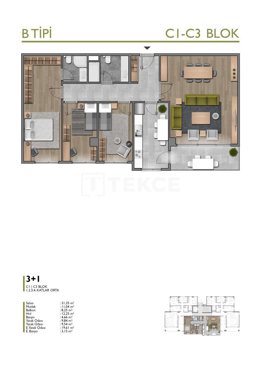 Апартаменты в Башакшехире, Турция, 192 м² - фото 8