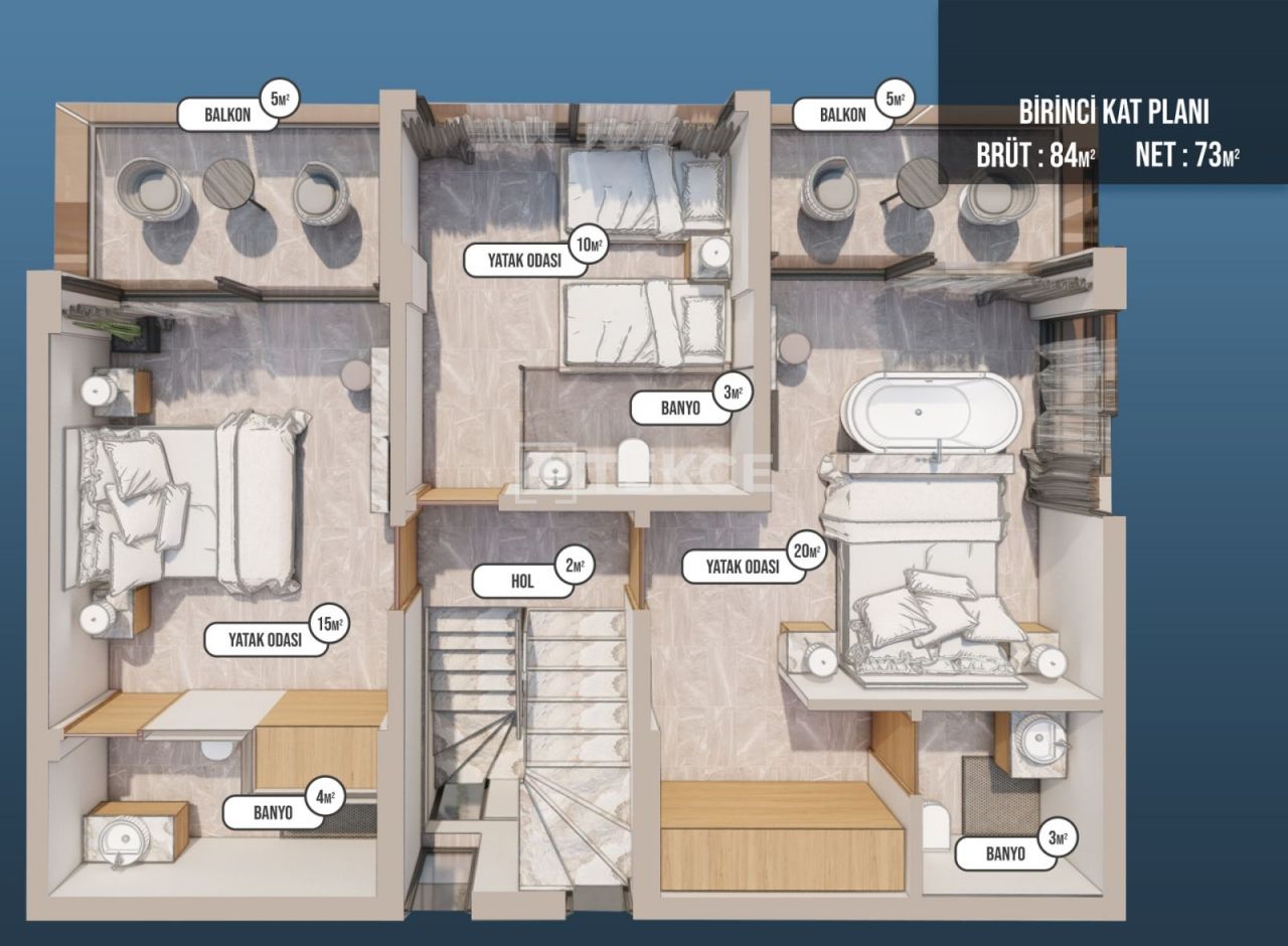 Вилла в Фетхие, Турция, 233 м² - фото 10