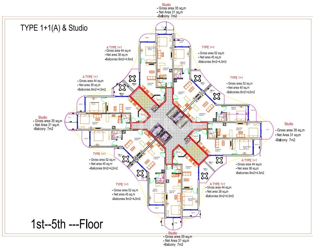 Апартаменты в Искеле, Кипр, 104 м² - фото 11