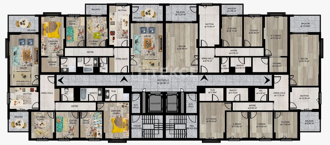 Апартаменты Йомра, Турция, 142 м² - фото 12