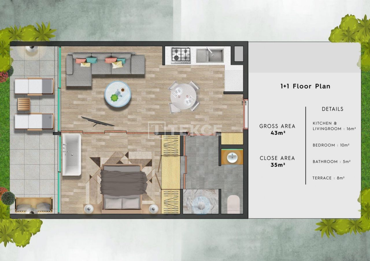 Пентхаус в Газимагусе, Кипр, 78 м² - фото 12