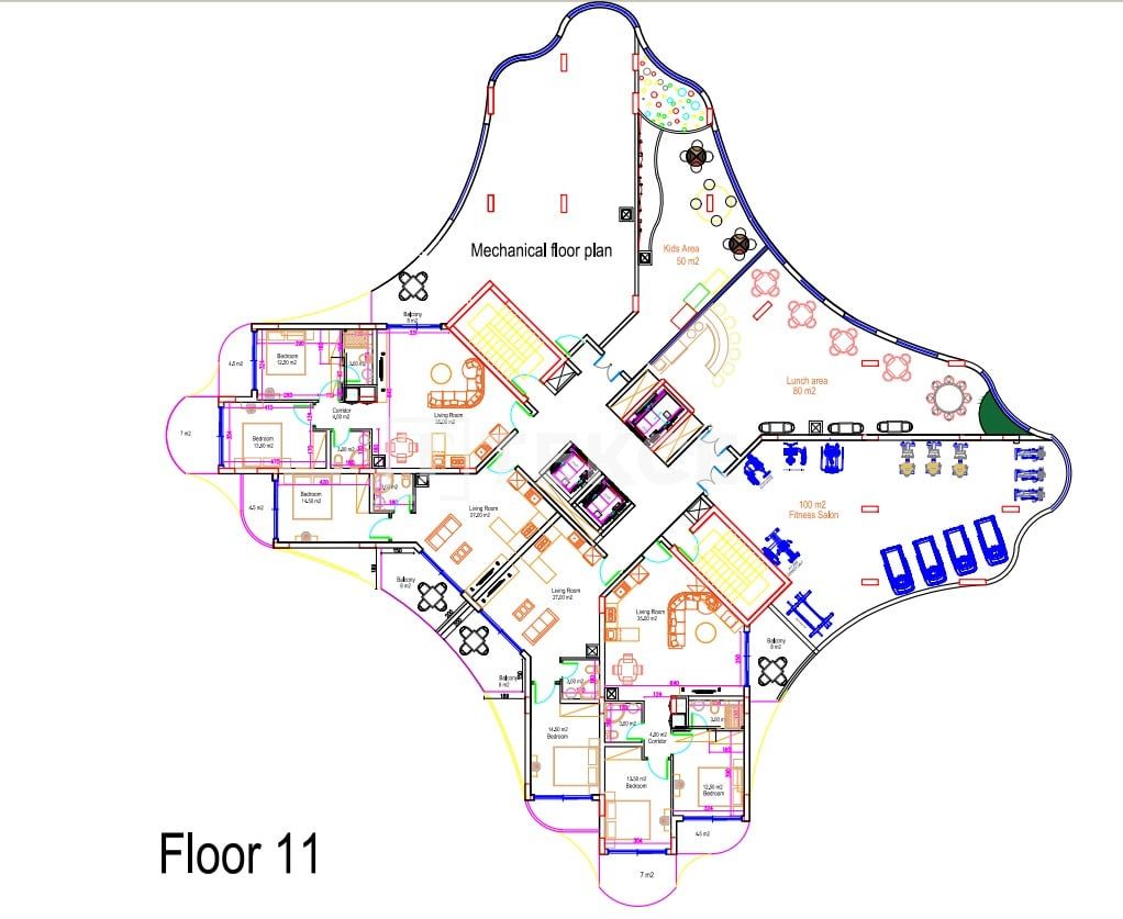 Пентхаус в Искеле, Кипр, 54 м² - фото 13