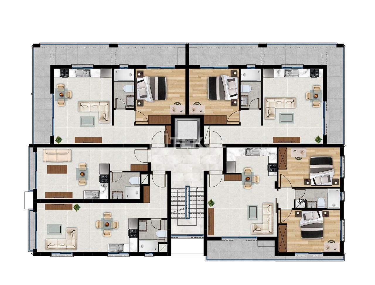 Апартаменты в Газимагусе, Кипр, 80 м² - фото 14