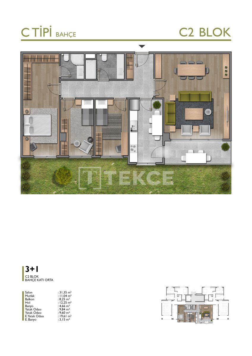 Апартаменты в Башакшехире, Турция, 192 м² - фото 15