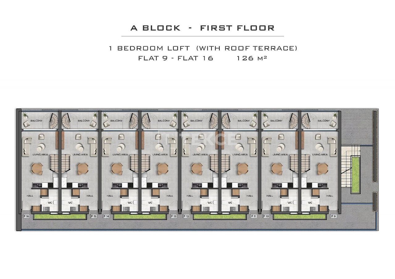 Апартаменты в Искеле, Кипр, 70 м² - фото 16