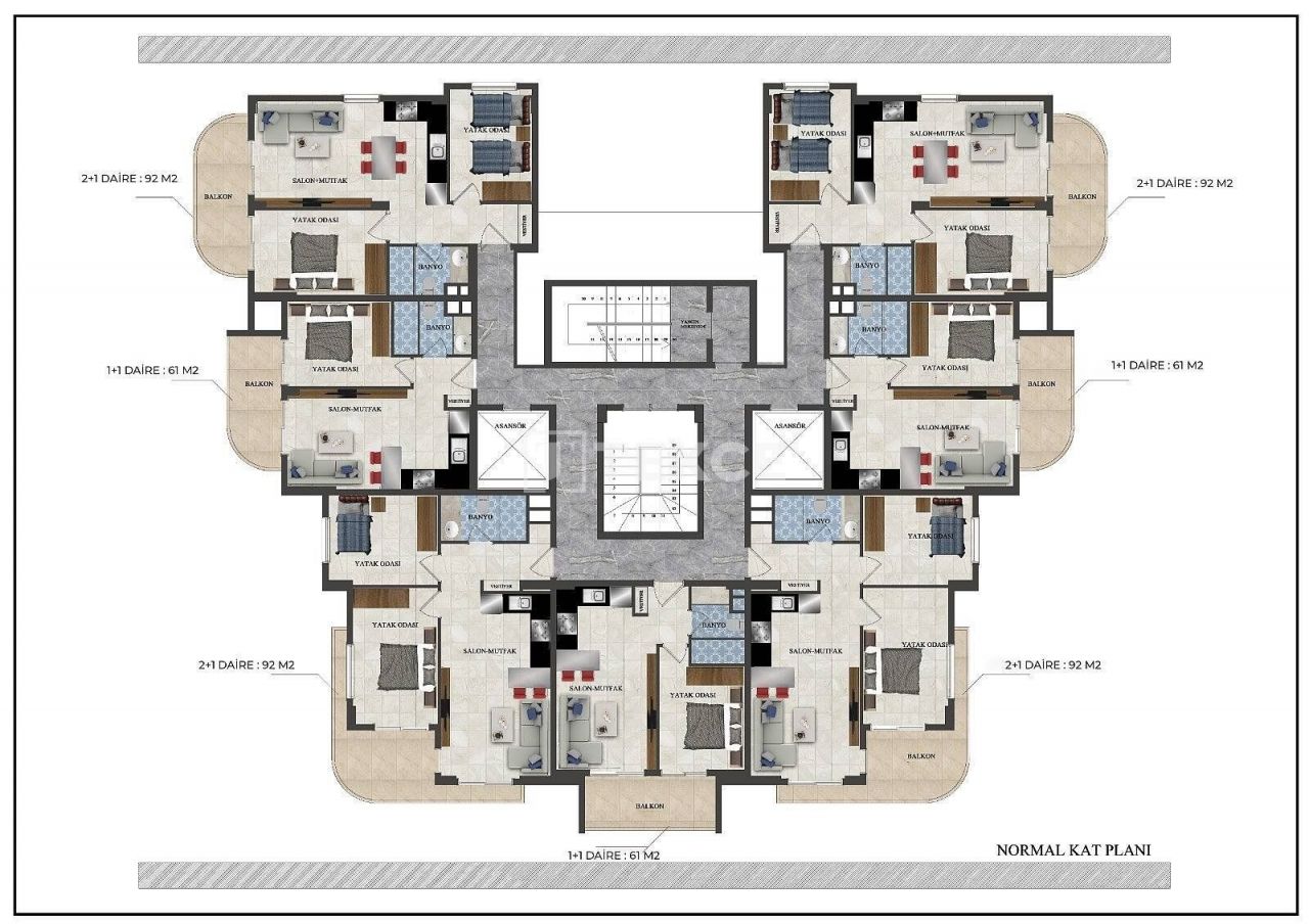 Пентхаус в Алании, Турция, 180 м² - фото 17