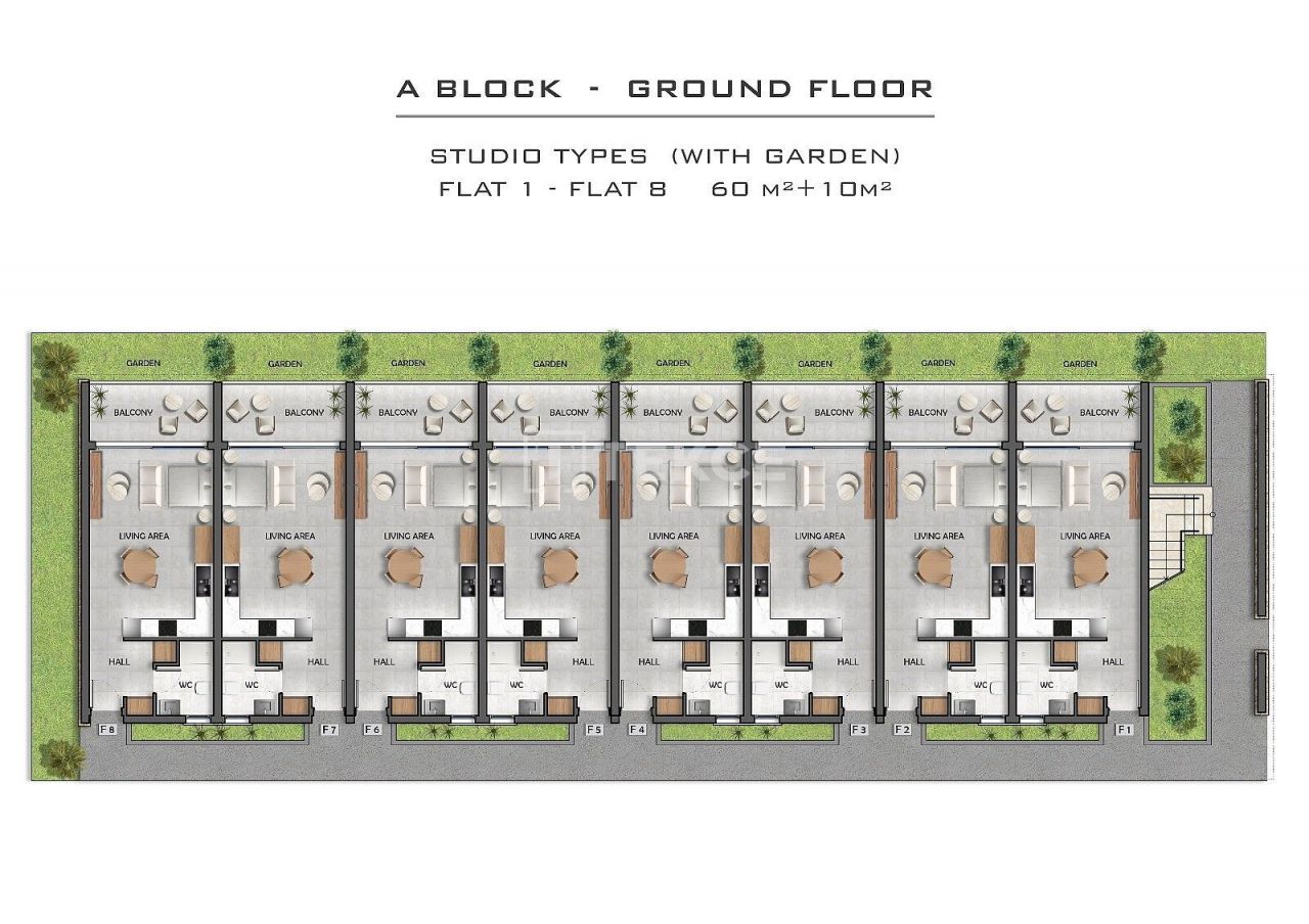 Апартаменты в Искеле, Кипр, 70 м² - фото 19